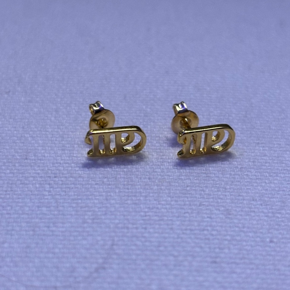 tortured poets: TTPD Dainty small gold stud earrings!  Taylor swift